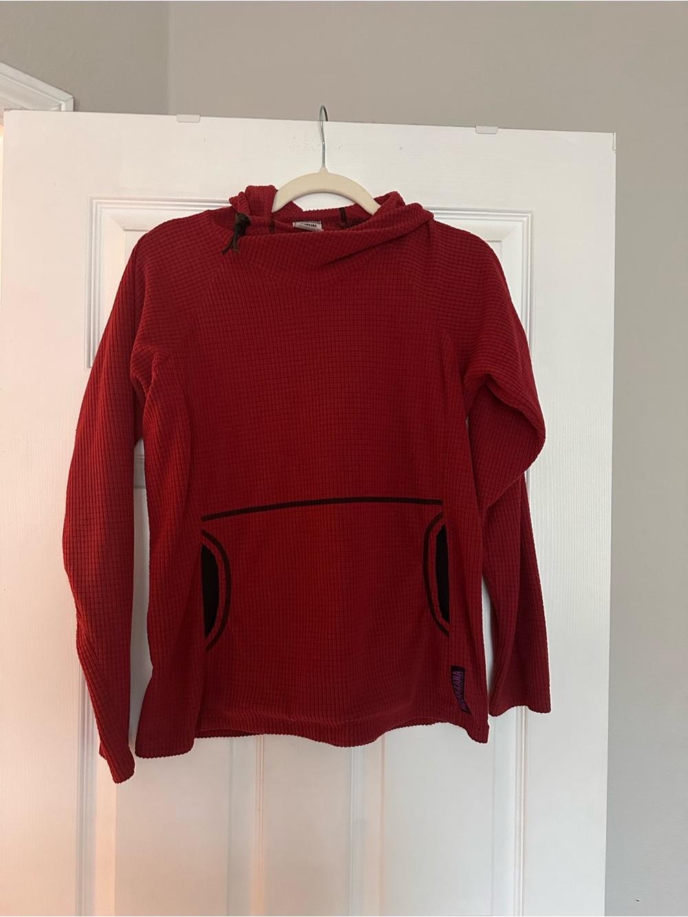 Womens Melly melanzana microgrid hoodie